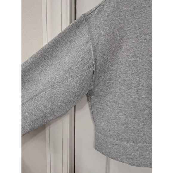 Under Armour Project Rock Cropped Sweatshirt women's gray Iron Paradise - Picture 4 of 7